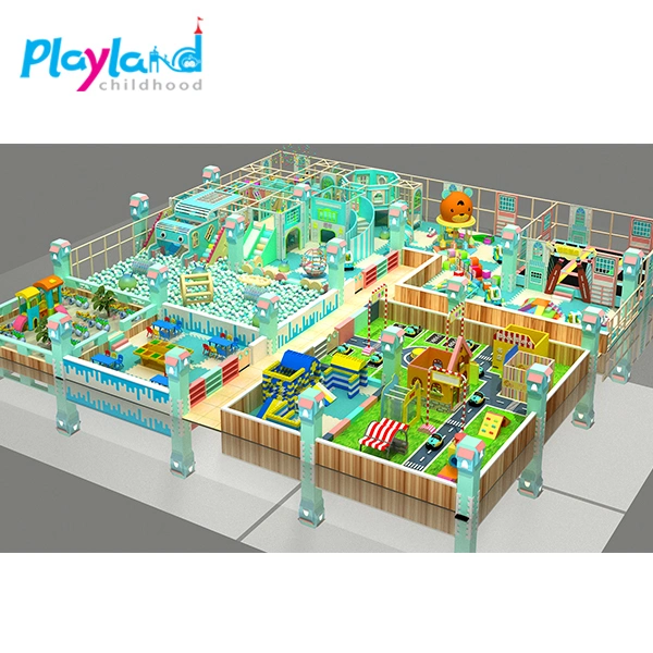 Nuevo Diseño Interior fabricado en China Niño Soft Playground