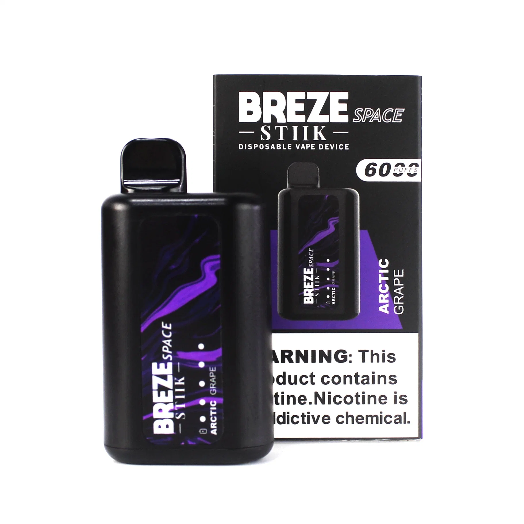 Shenzhen e Chack Breze Stiik 6000 puff Vape não recarregável Caneta de vapor personalizada de 1500 mAh bobina de malha e CIG descartável Amazon Cigarro electrónico