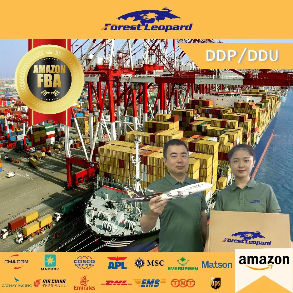 O DDP/ DDU Agente Marítimo Amazon Fba Freight Forwarder China para Dubai EAU EUA Itália França Alemanha porta a porta de serviço de entrega