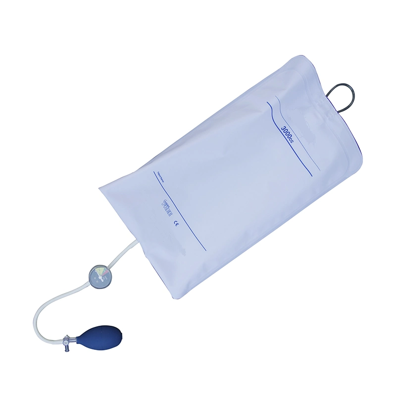 Bolsa de infusión de presión desechable para uso médico con bomba o manómetro