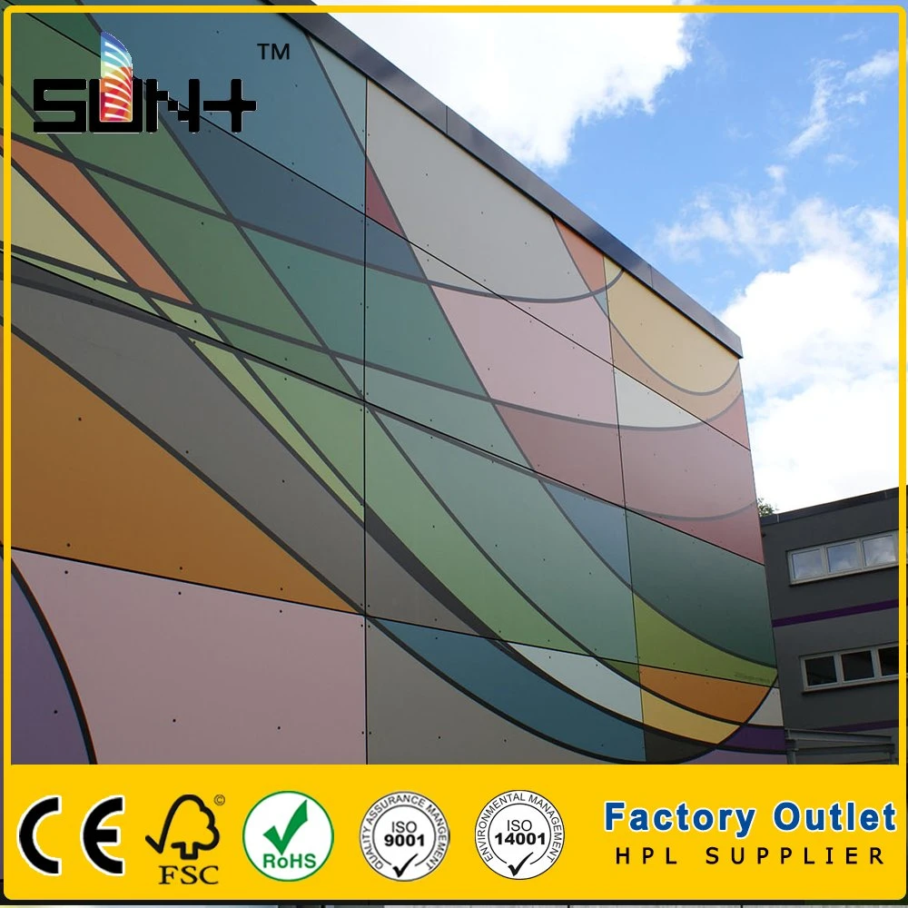 Exterior Decorative Partition Panel Fiber Cement Boards for Building Material