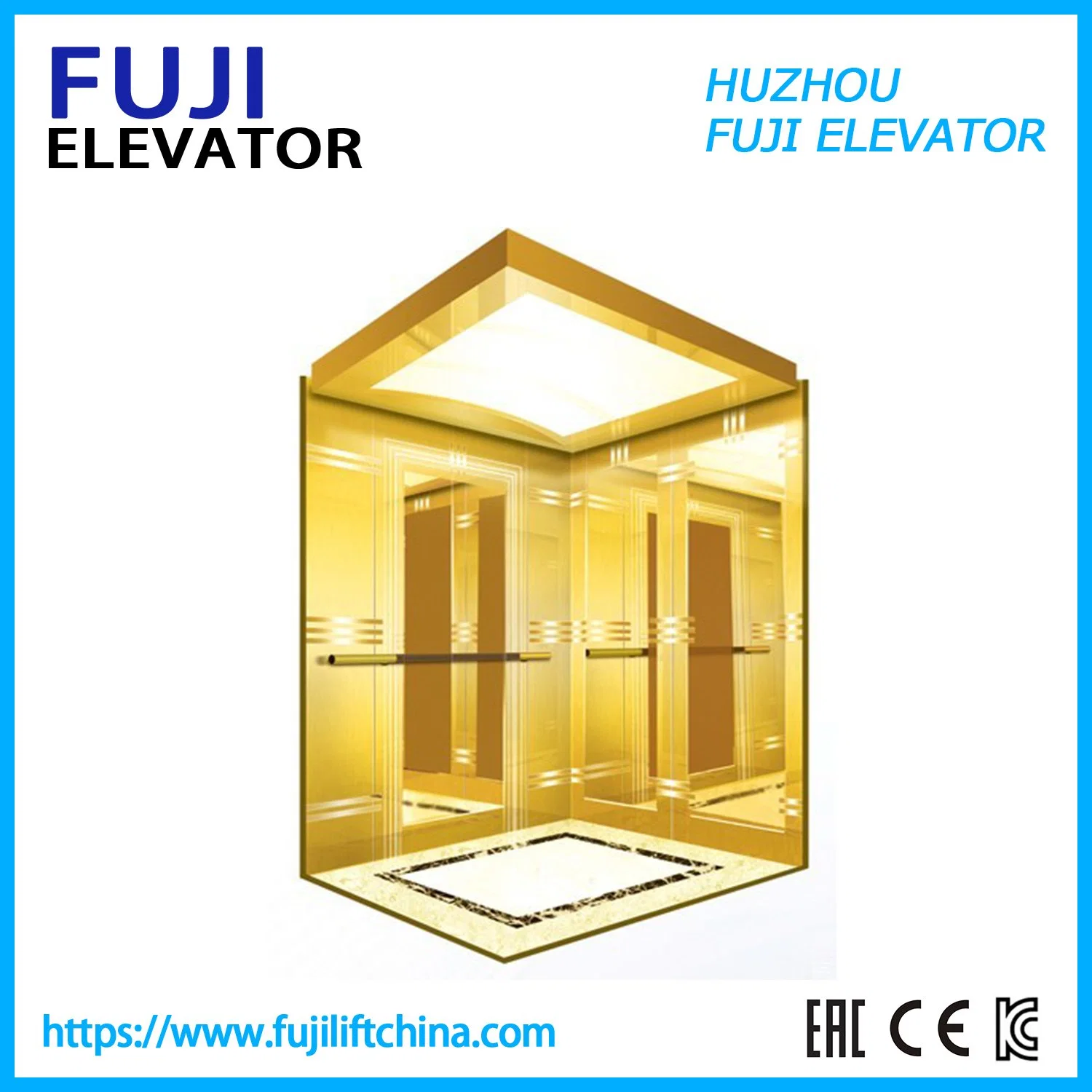 Outdoor Freight 13 Persons 100kg Electric Hydraulic Small Sightseeing Residential Villa Elevator