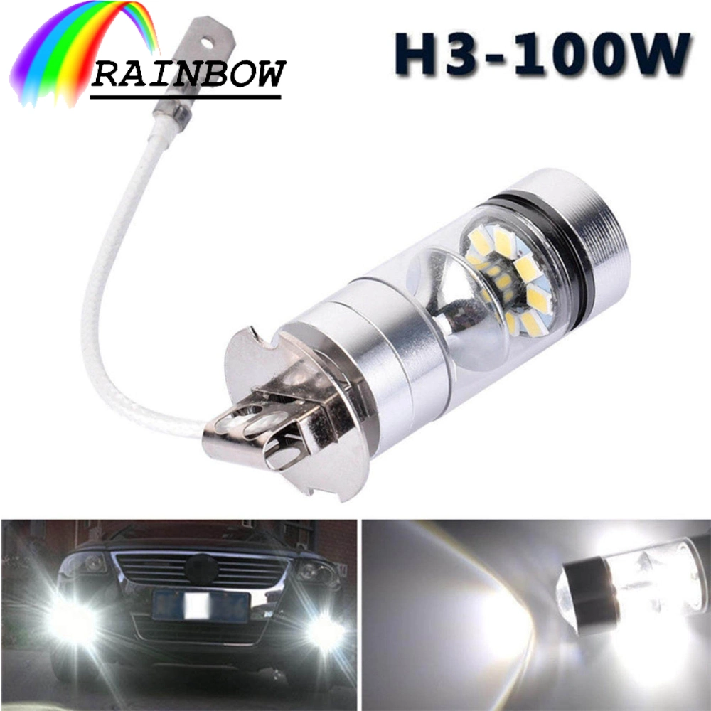 Long Lifespan White H1/H3 LED Super Bright 10SMD 5630/5730 Replacement Bulbs for Car Fog Lights Running Lights Lamps