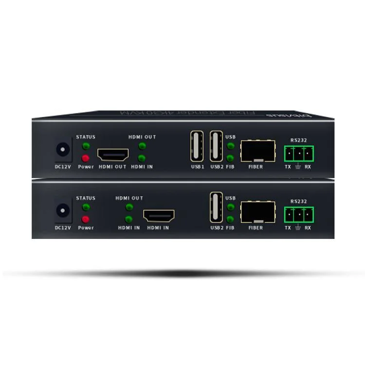 Plug and Play Support 4K RS232 Video Wall Optical Fiber HDMI Extender