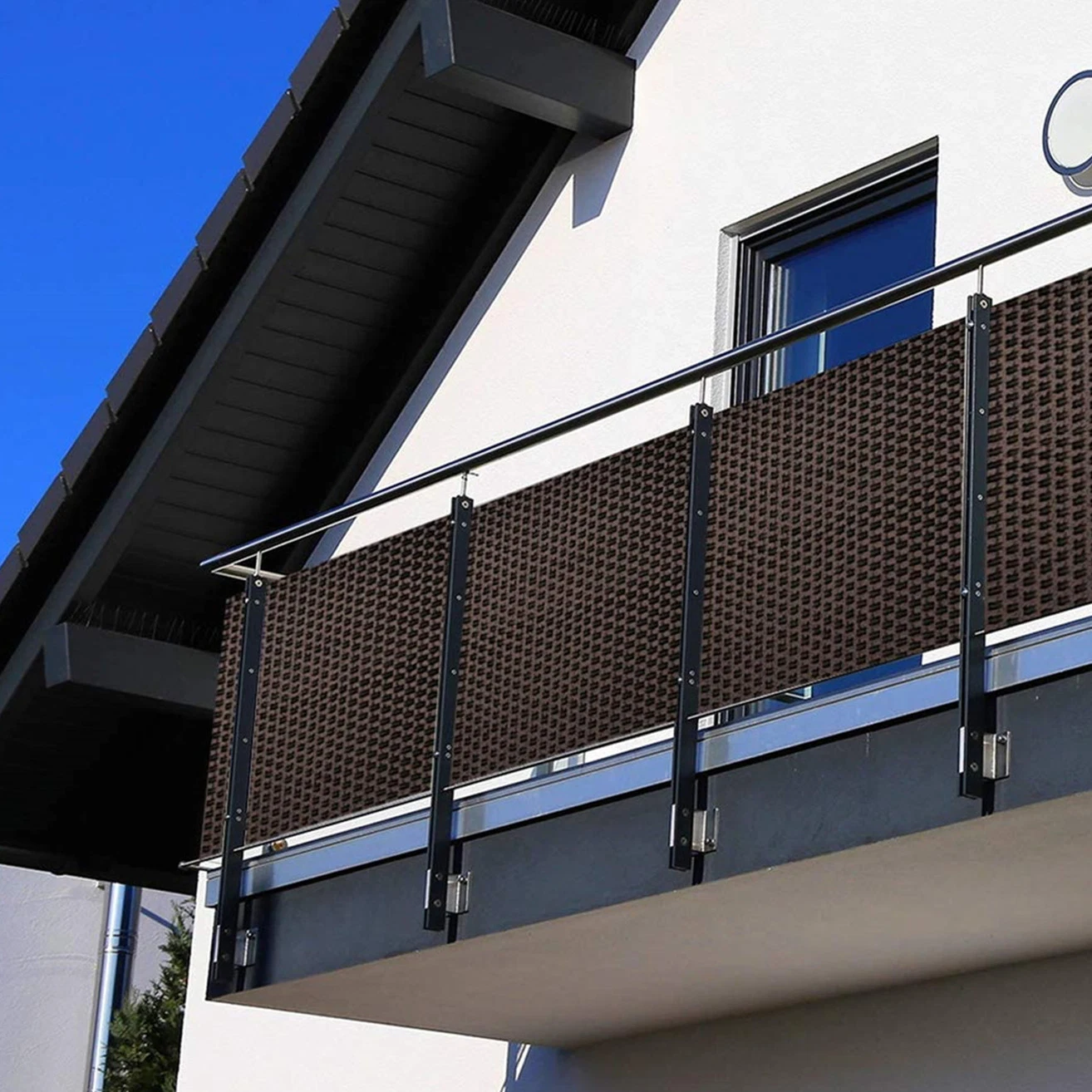 Rattan Balkonsichtschutz 90cm X 5m Balcony Fence Privacy Screen