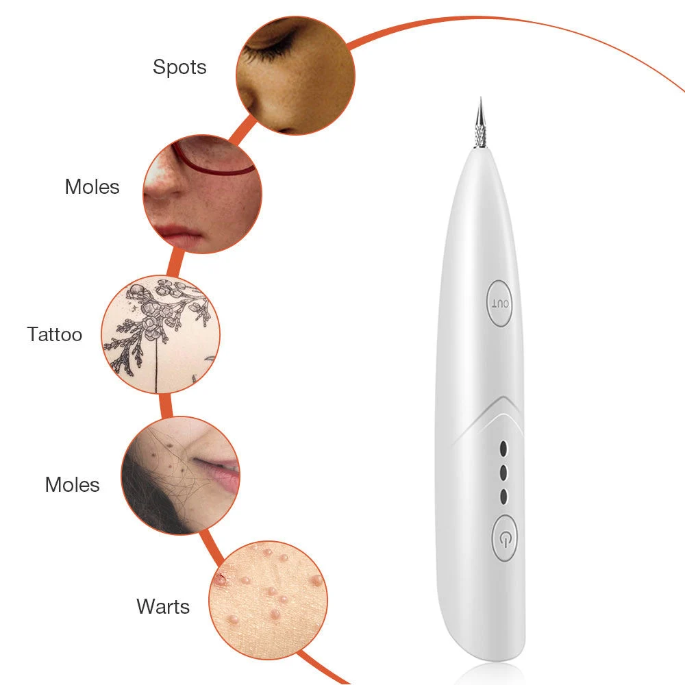 Cuidado de la piel Laser Mole Tatuo Removal de la mancha de barrido Mole Eliminación del extractor de puntos oscuros de Wart