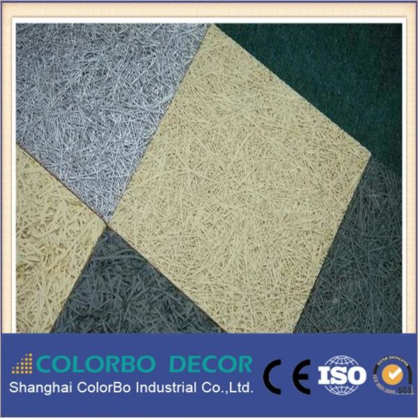 Fire-Rating B Wood Wool Acoustic Panel for Decoration