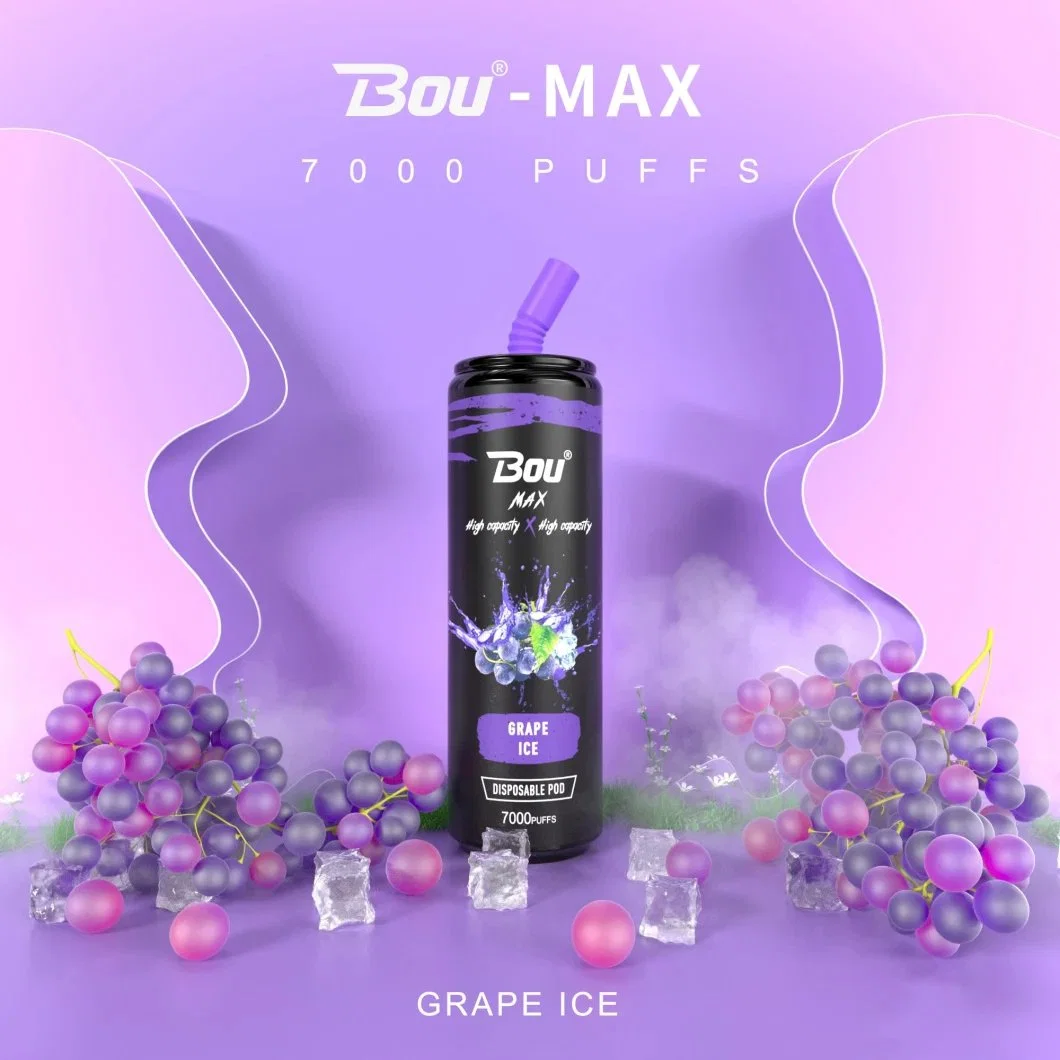 Bou Max 7000 inhalaciones Vape bobina de malla de precio de fábrica de cigarrillos E