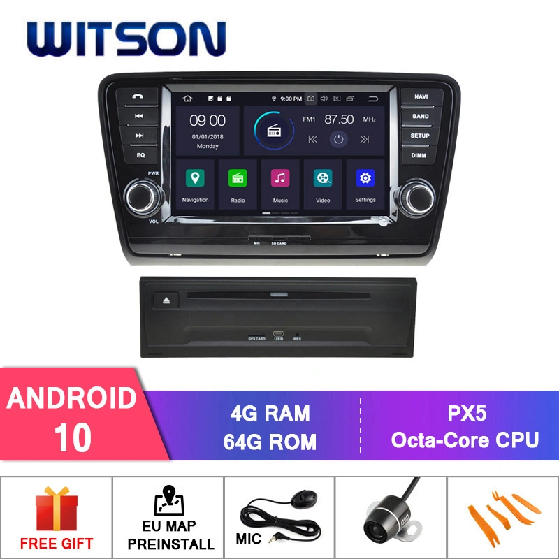 Witson Android 10 Car Radio for Skoda Octavia 2013 Video GPS Multimedia System