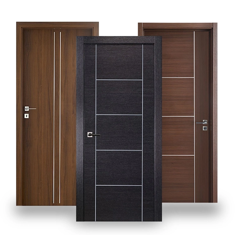 China Newest Design Indoor Room Washroom Toilet Water Proofing Flat WPC Wood Doors