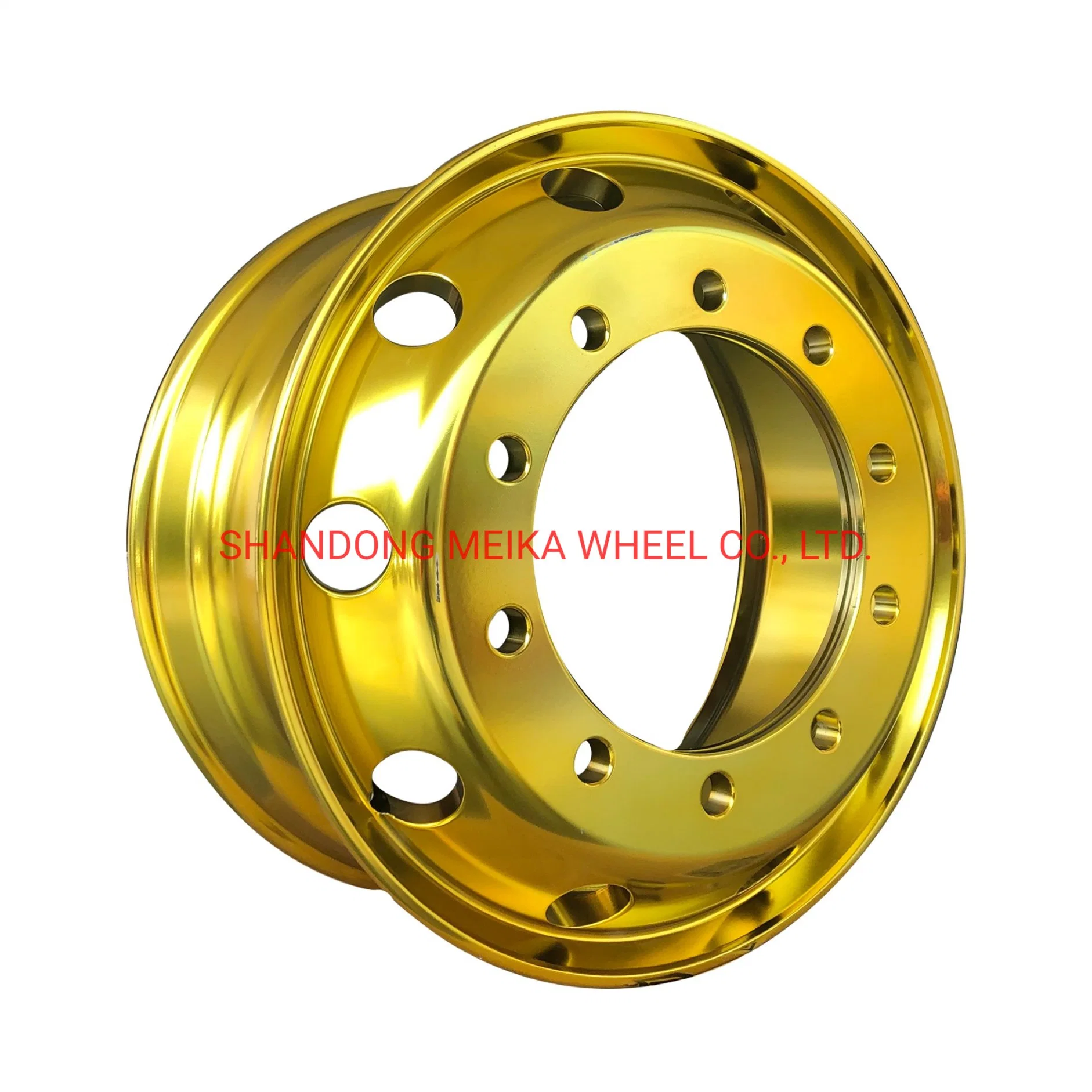 22.5X8.25\22.5X9.0 Gold Yellow Alloy Rims Steel Wheels for Truck From China