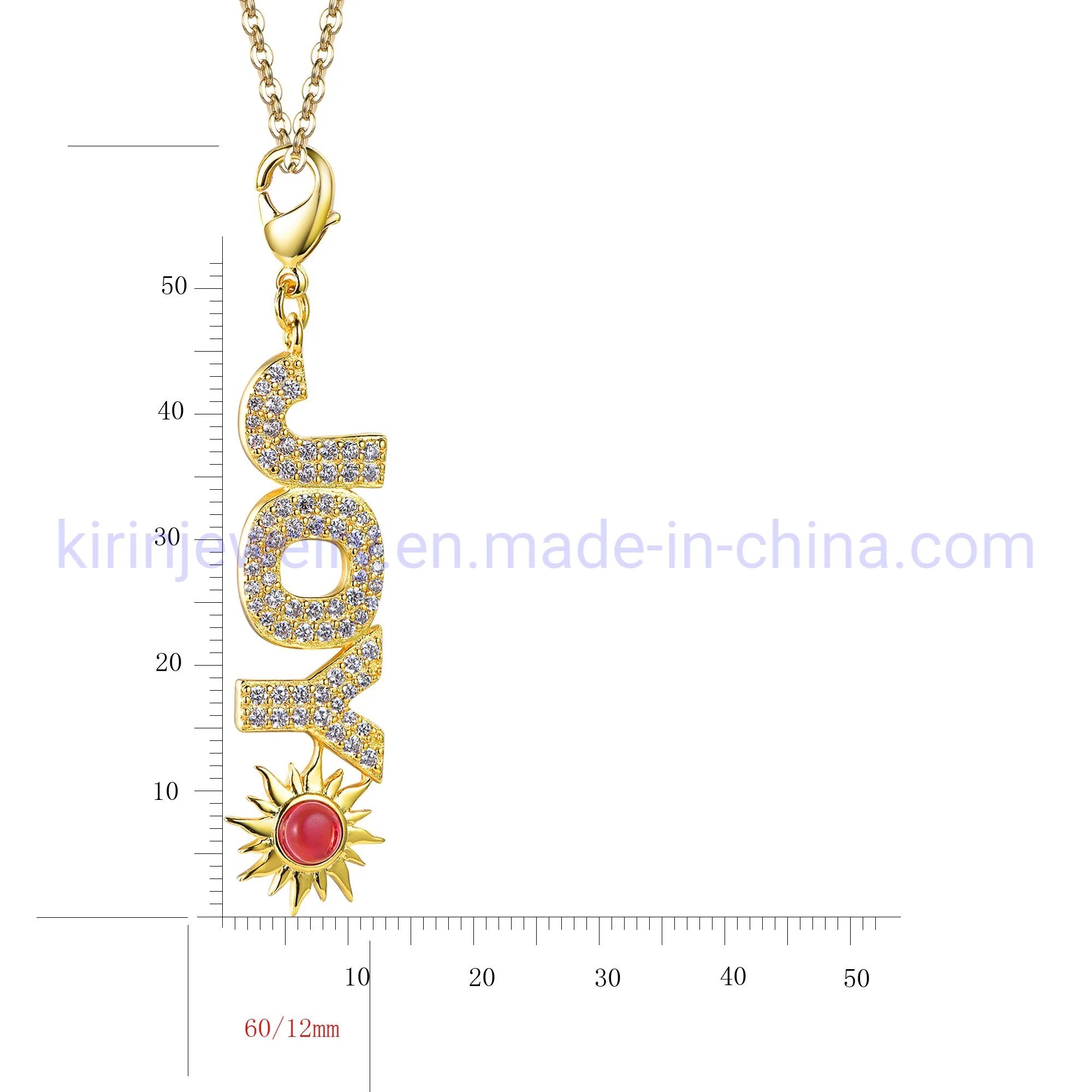 Letter Pendant Sterling Silver 18K Gold Pendant with Letters Customized DIY Name Letter Pendant Necklace