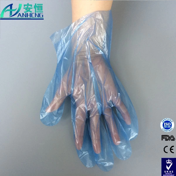 Bolsa de polietileno desechables de embalaje Trasparent PE guantes con bajo precio