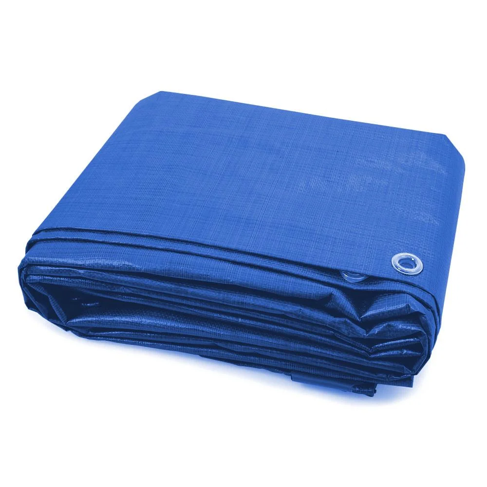 Industrial Blue Strong Cover Waterproof Tarpaulin Fabric Light Duty PE Tarps