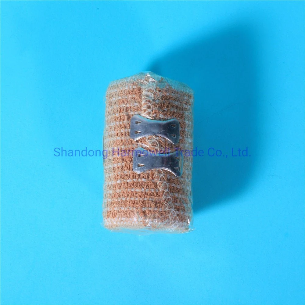 Anthrive Custom Size Crepe Bandage 100% Cotton First Aid Sterile Crepe Bandage Crepe Bandage with Elastic Band Clip