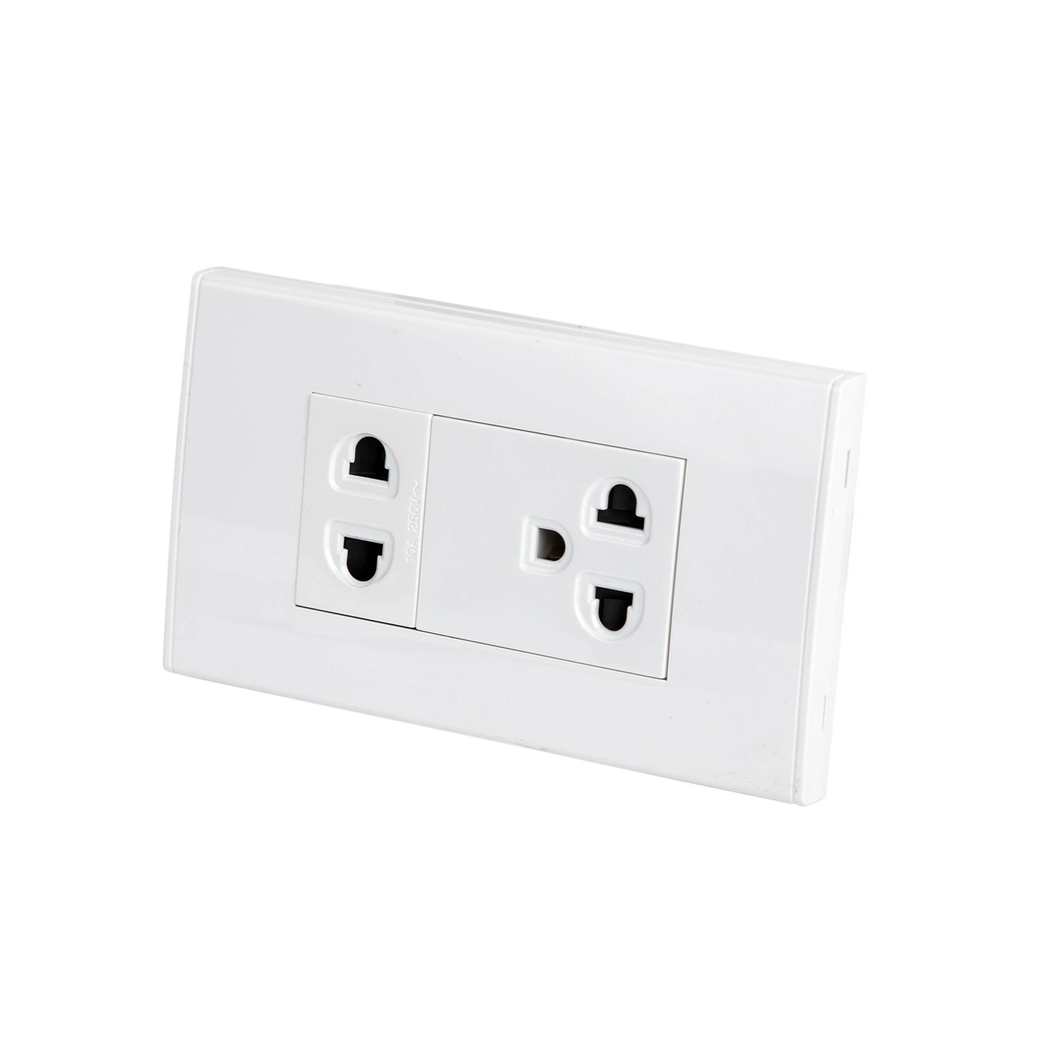 Customized Modern Style Double Us Wall Power Switch Socket Electrical Outlet