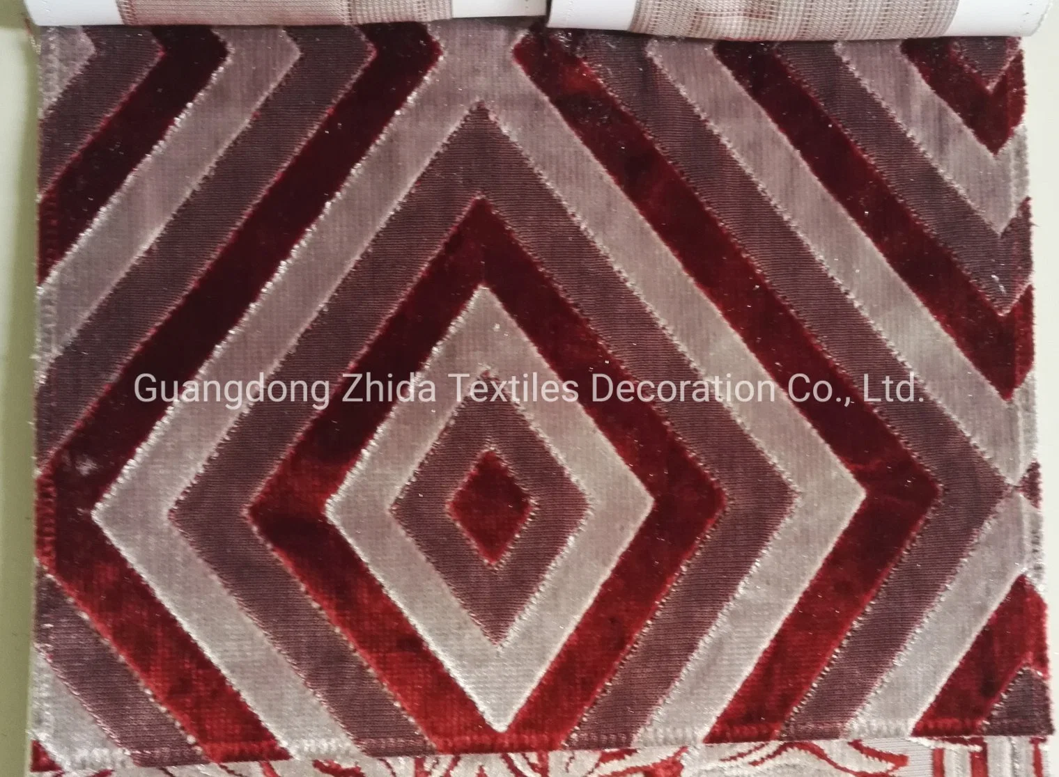 Textiles ménagers 100 % polyester velours coupé Upholstrey canapé tissu Terciopelo couvrant