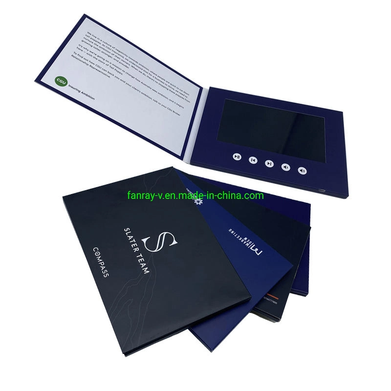 Chinese Personalised 7inch LCD Video Brochure Card for Medical Health