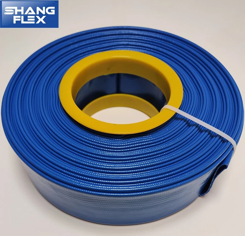 Light Duty PVC Layflat Water Discharge Hose Blue Wp2bar 3bar 4bar