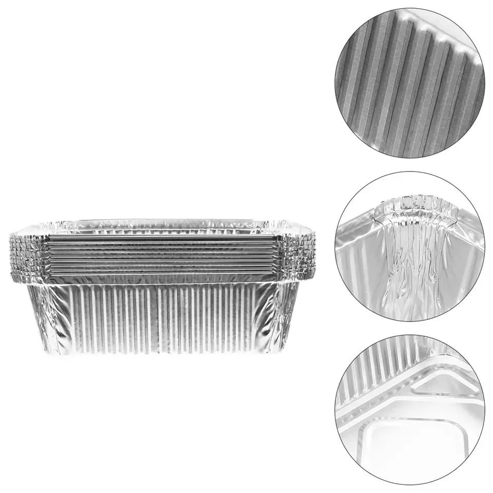 8011 3003 3004 Round aluminio Foil Food Toast Container Custom Bandeja de hornear de aluminio desechable