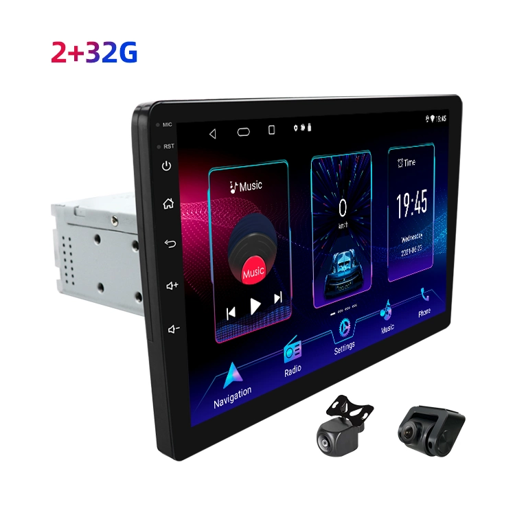 RAM 9 pouces 2 Go ROM 32 Go IPS Bt5.0 am RDS Android Auto Carpaly 1DIN automobile DVD navigation USB voiture lecteur vidéo