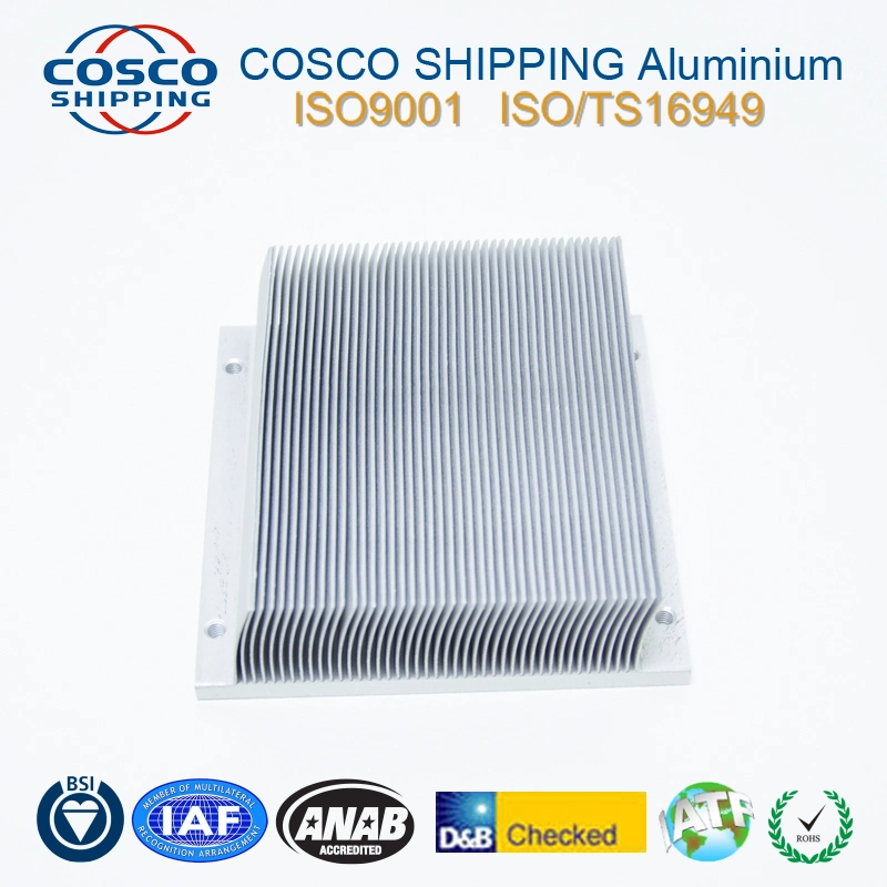 Square Extruded Aluminum Heat Sink Anodized Heat Sink Extrusion