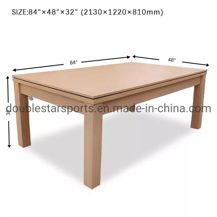 2 in 1 Multifunction Pool Table with Dining Table Top