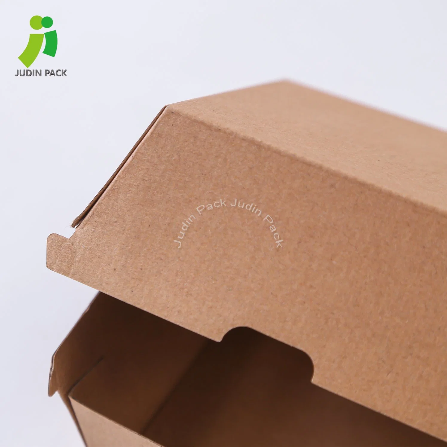 Caja de alimentación de papel corrugado desechable Kraft Takeaway