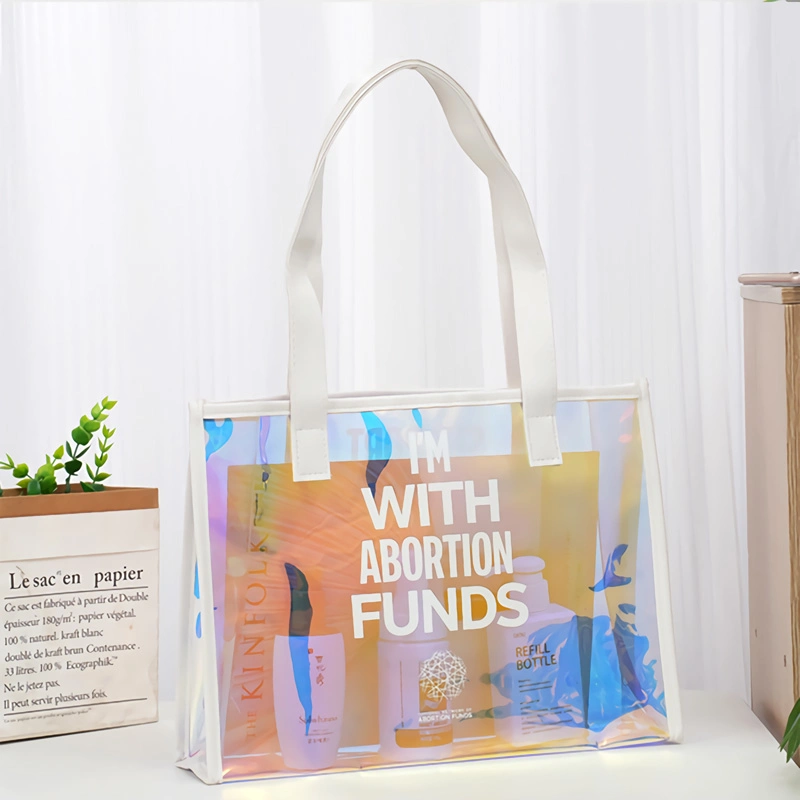 Wholesale/Supplier High-Capacity TPU Shopping Bag Laser Shoulder Bag