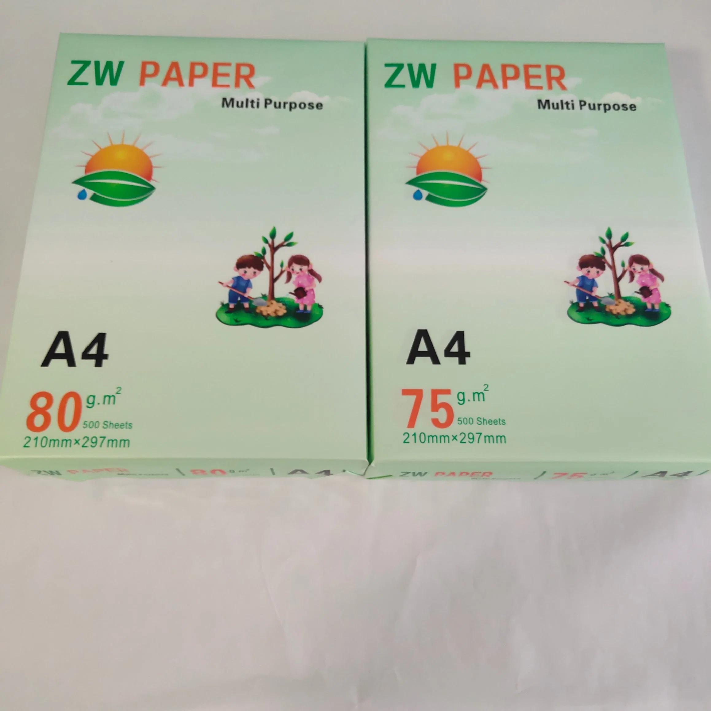 100% Pulp A4 Paper Copier 500 Sheets/Ream - 5 Reams/Box A4 Copy Paper OEM 70GSM 75GSM 80GSM