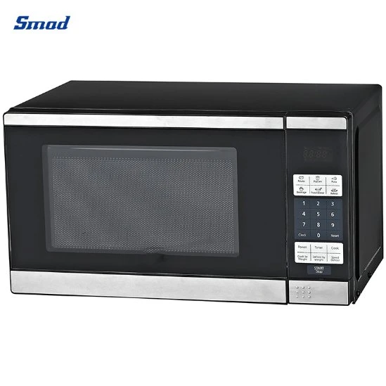 Home Kitchen Pizza Table 0.7 Cuft 700W Electric Multifunctional Smart Small Safe Plastic Intelligent Convection Digital Control Microwave Oven with Grill