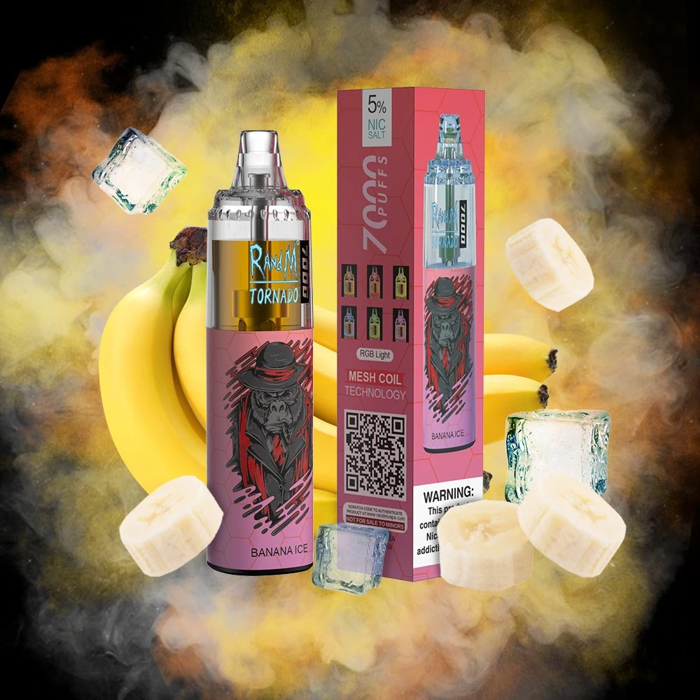 Randm tornado 7000 Puffs descartáveis Vape Traço Atacado com fábrica Preço