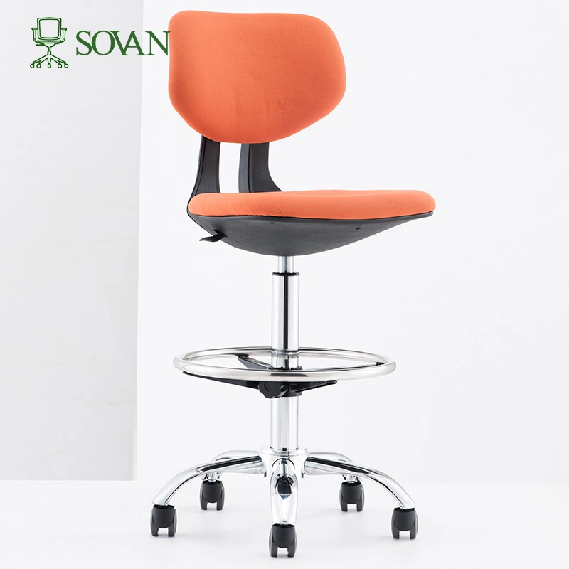 Medical Dental Stool Dentist Chair with 360 Degree Rotation Armless PU Leather Assistant Stool Chair Height Adjustable Doctor Chair