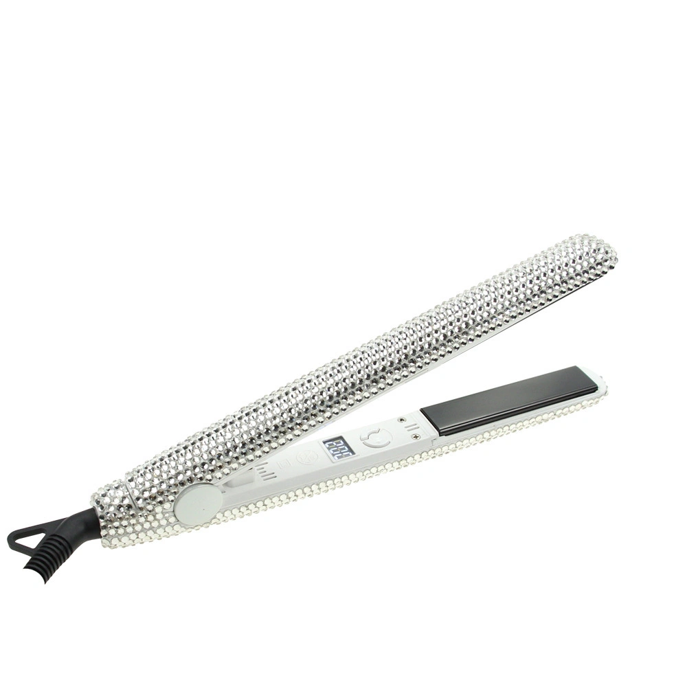 Professional Mch Amazon Hot Selling LCD Hair Straightener with Diamond