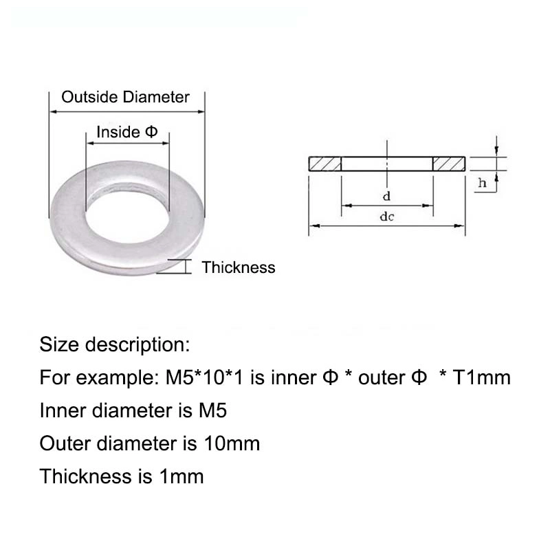 Plain Washer Fastener Carbon Steel DIN 125/DIN 9021 Plain Washer Zinc Plated Flat Washer