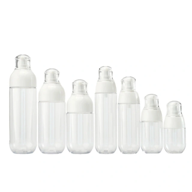 En Stock 30/50/80/100/120/150/200 ml Transparent Make-up bouteille d'emballage en plastique PET Flacons de pulvérisation