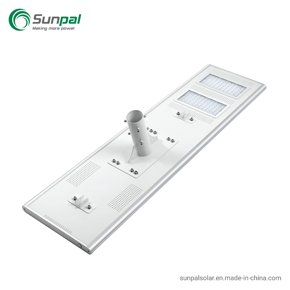 Sunpal 100W 200W IP65 6hours tiempo de carga Gobierno uso aluminio Lámparas solares de calle con batería de litio incorporada