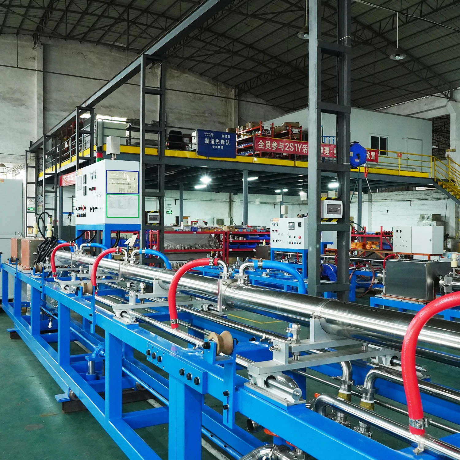 Protective Atmosphere Corrugated Pipe Heat Process Furnace Stainless Steel Hose Forming Machine