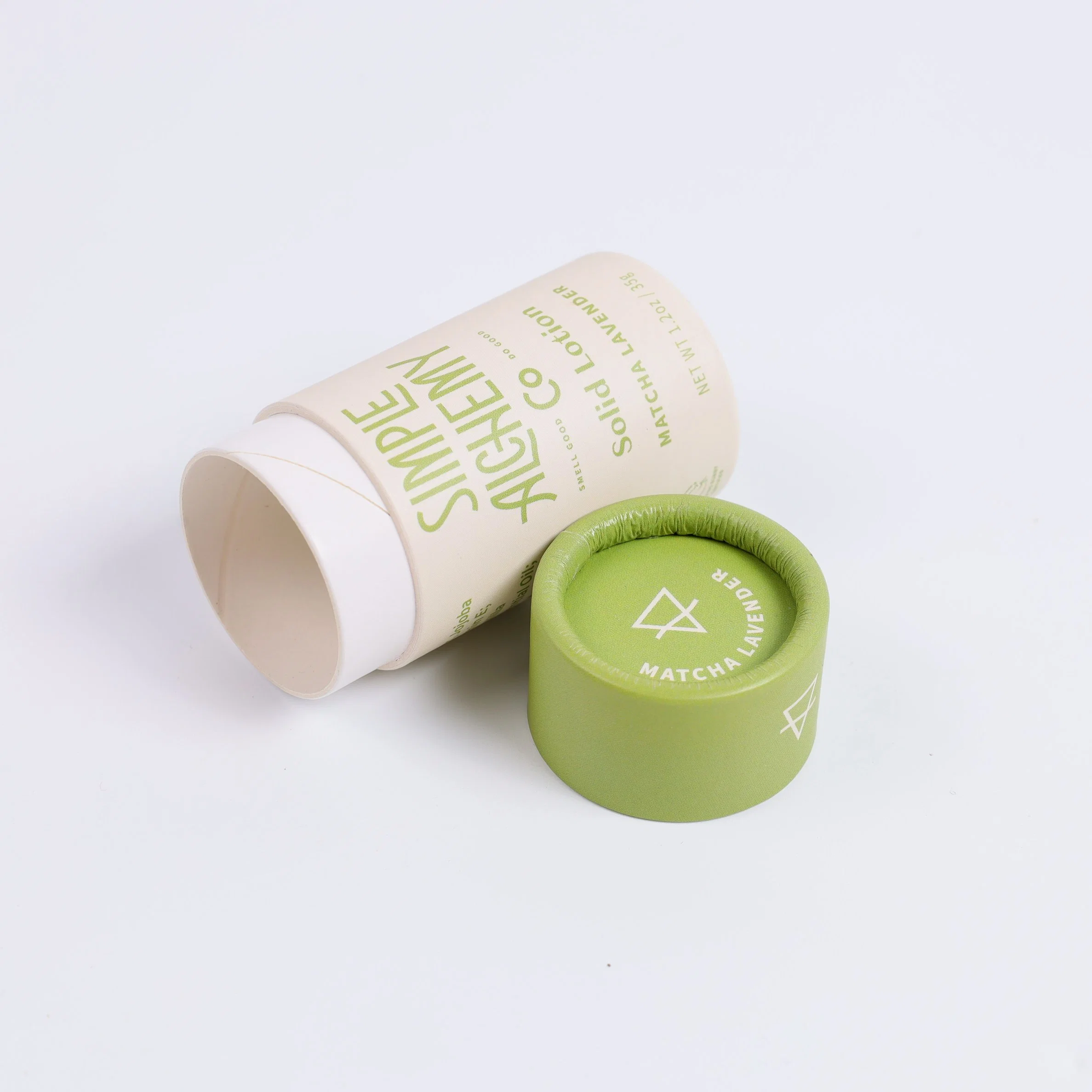 Wholesale/Supplier Customized Round Deodorant Paper Packaging, Lip Balm Kraft Cardboard Cylinder Tube Oilproof