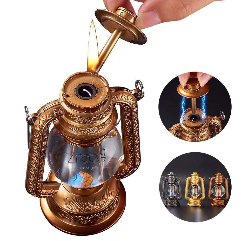 Innovative Gifts Air Pilot Oil Burning Lantern Kerosene Lamp Oil Lamp with Lighter