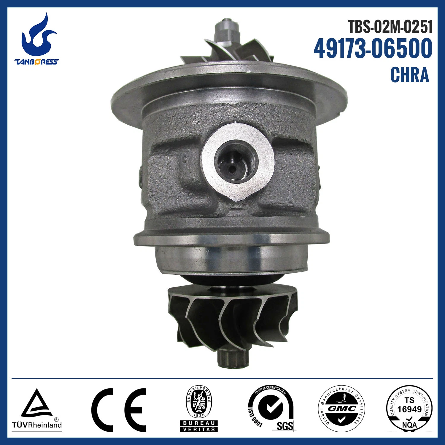 Cartucho de turbocompresor Tanboress PARA OPEL ASTRA G 1.7 DTI Y17DT(L) 75 HP 49173-06500 4917306500