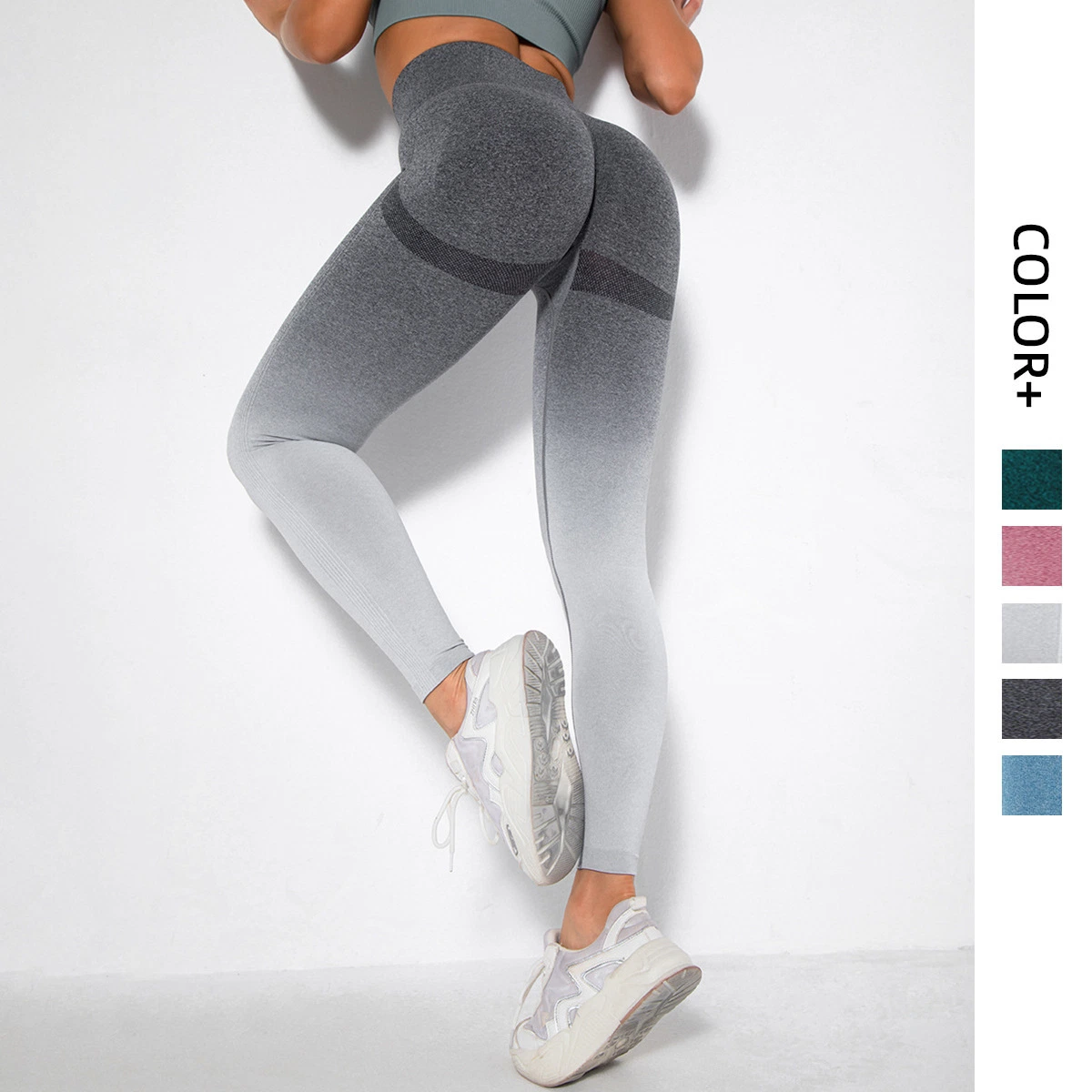 Custom Logo Push up Seamless Leggings Sports Gym Tights Women Fitness Yoga Pants