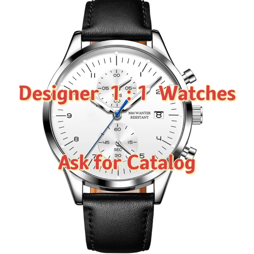 Relógio clássico marca preta homens qualidade superior Relógios de pulso cavalheiro Correia de relógio em pele preta Relógio mecânico automático Relógio de designer de luxo Impermeável oco