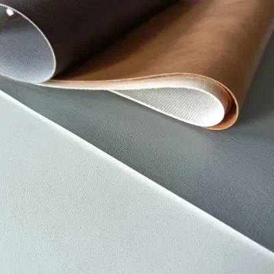 Mobiliário de PVC Artificial Têxteis Faux para vestuário de couro de PVC em relevo