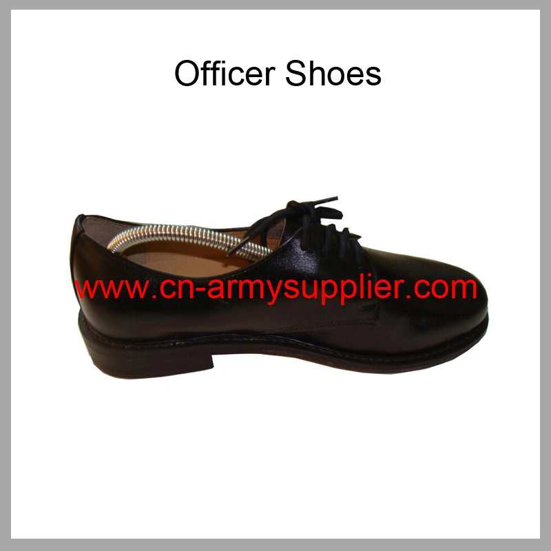 Оптовая продажа дешево Китай подлинная кожаная полицейская армейская обувь офицерского состава