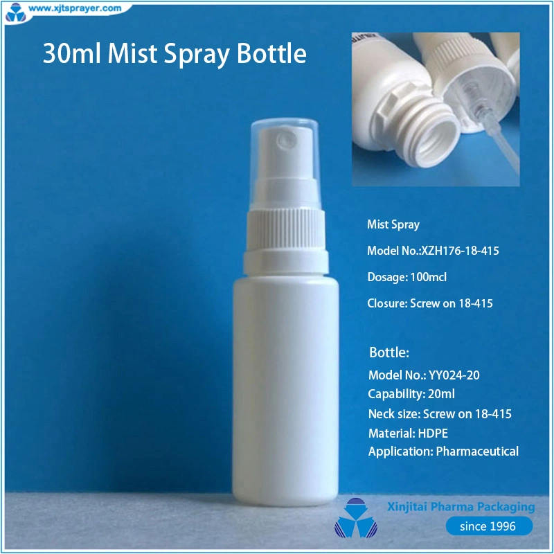 20ml HDPE Tamper Evident Topical Spray Bottle for Pharmaceutical