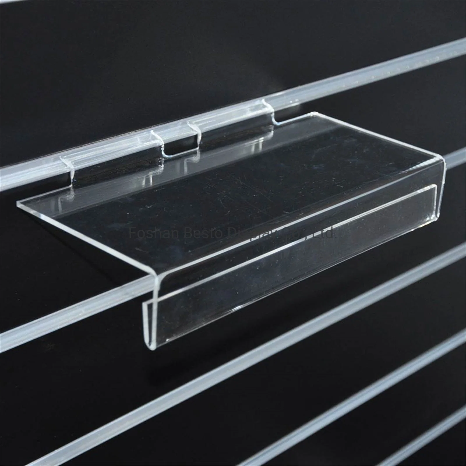 Slatwall Shoe Holder-Clear Acrylic Shoe Display Stands Rack Holder for Shoes Display in Supermarket / Store