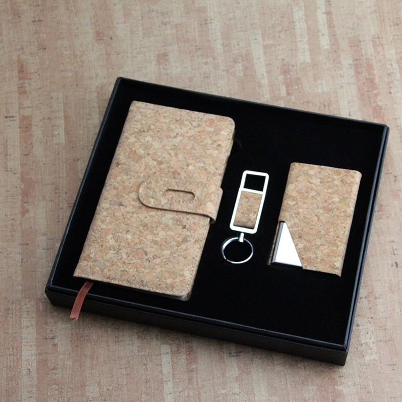 Cork Mini Notebook Book Gift Set for Office Supply