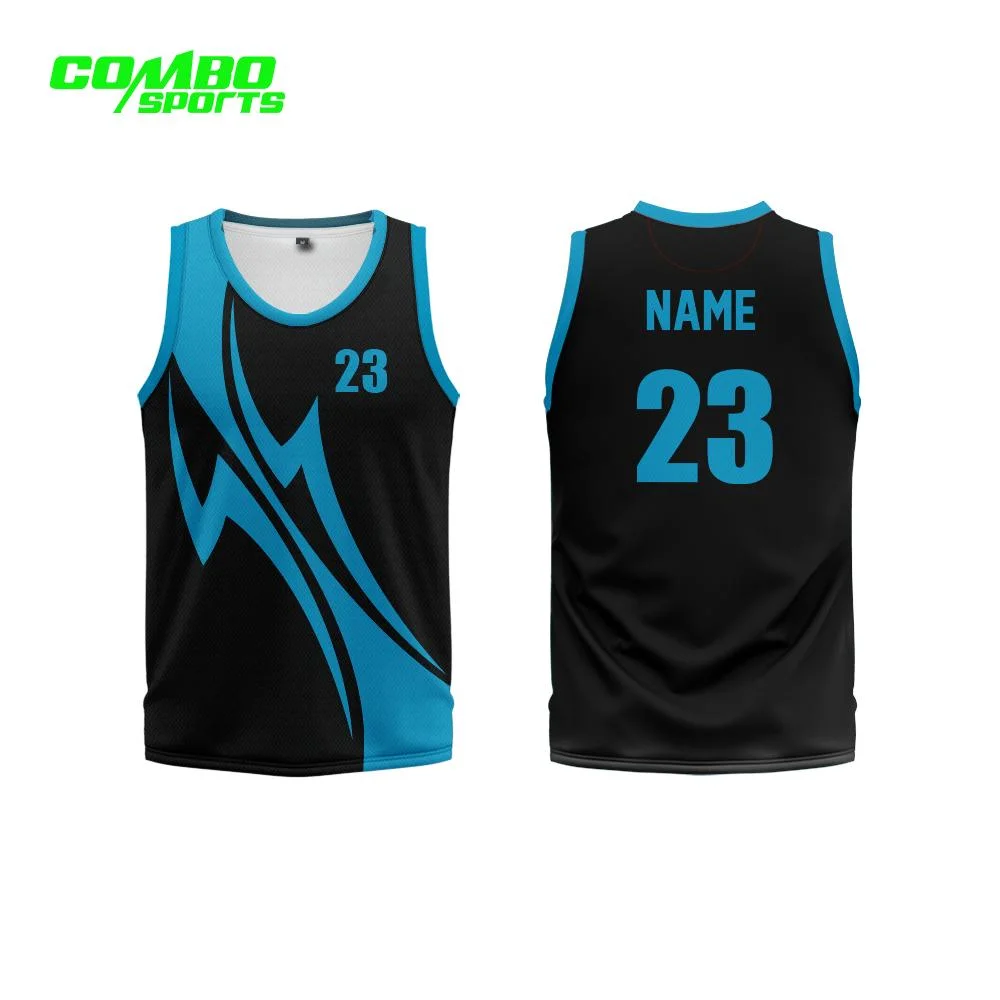 Recyceltes Basketball Trikot Soft New Design Quick-Dry Custom Blank Team Logo und Nummer Basketball Shirt