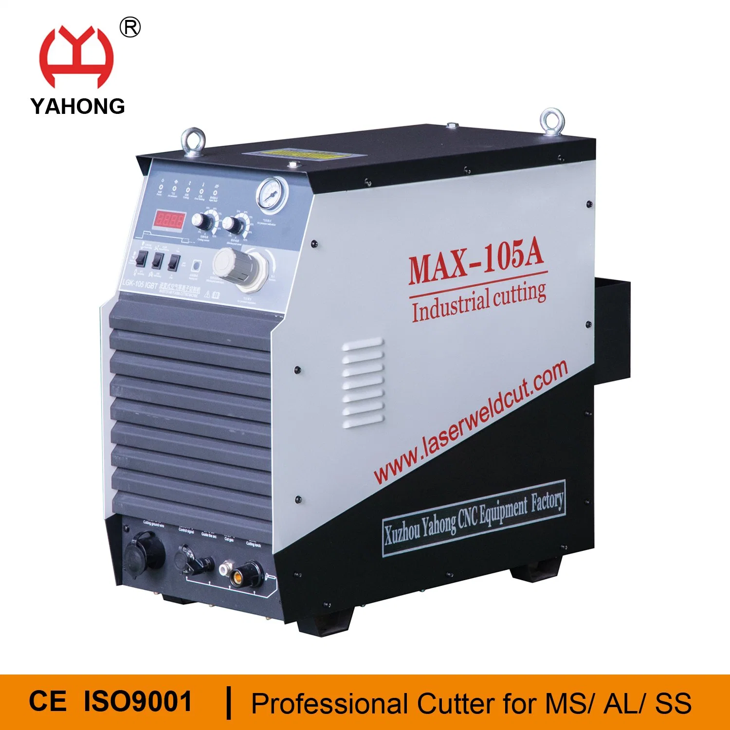 105A baixa freqüência de ar do Inversor Industrial Metal Plasma Cutter 200UM 300A 400A com Chiller de Agua